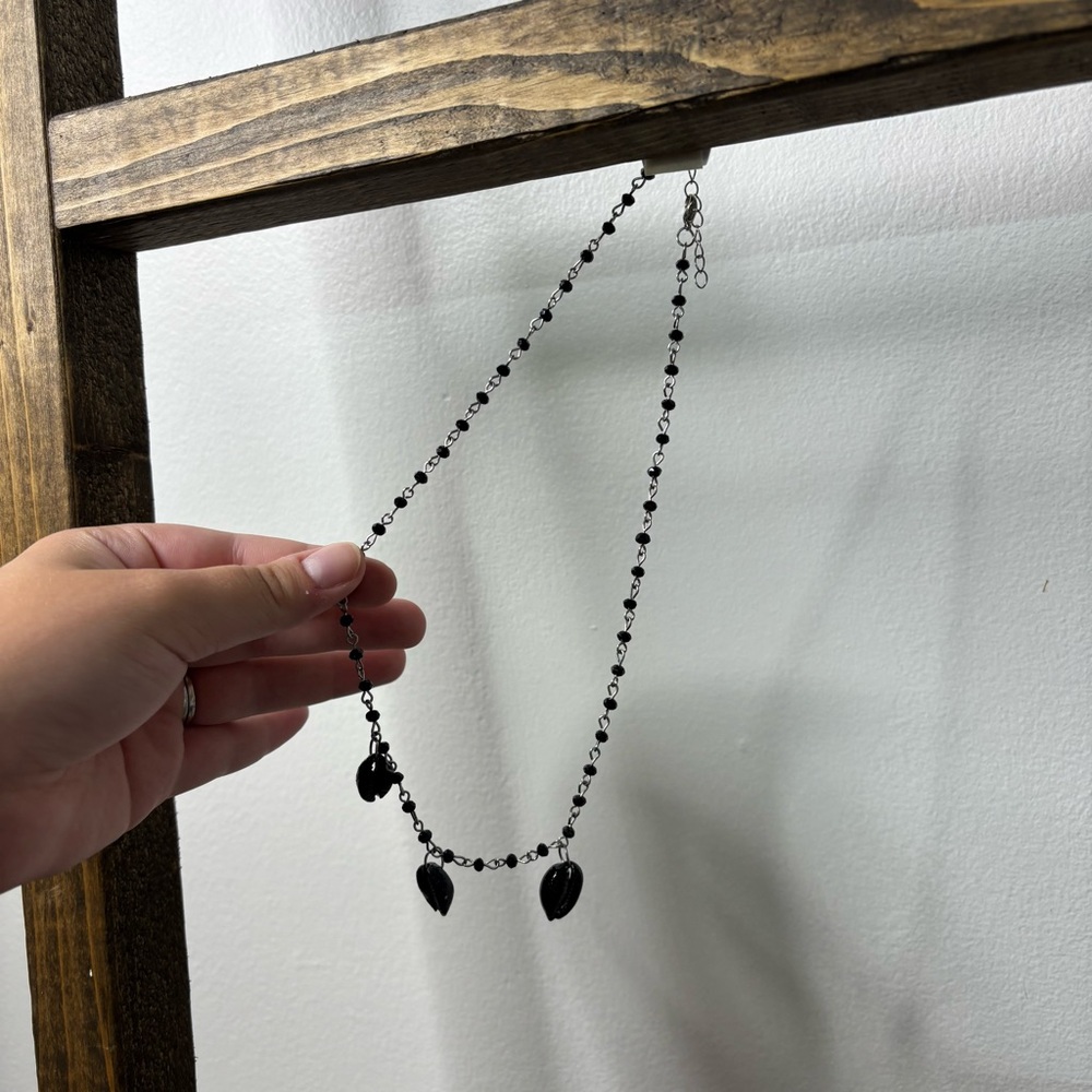 Black Shells Beaded Necklace